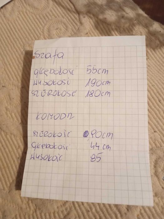 Szafa komoda szafka nocna
