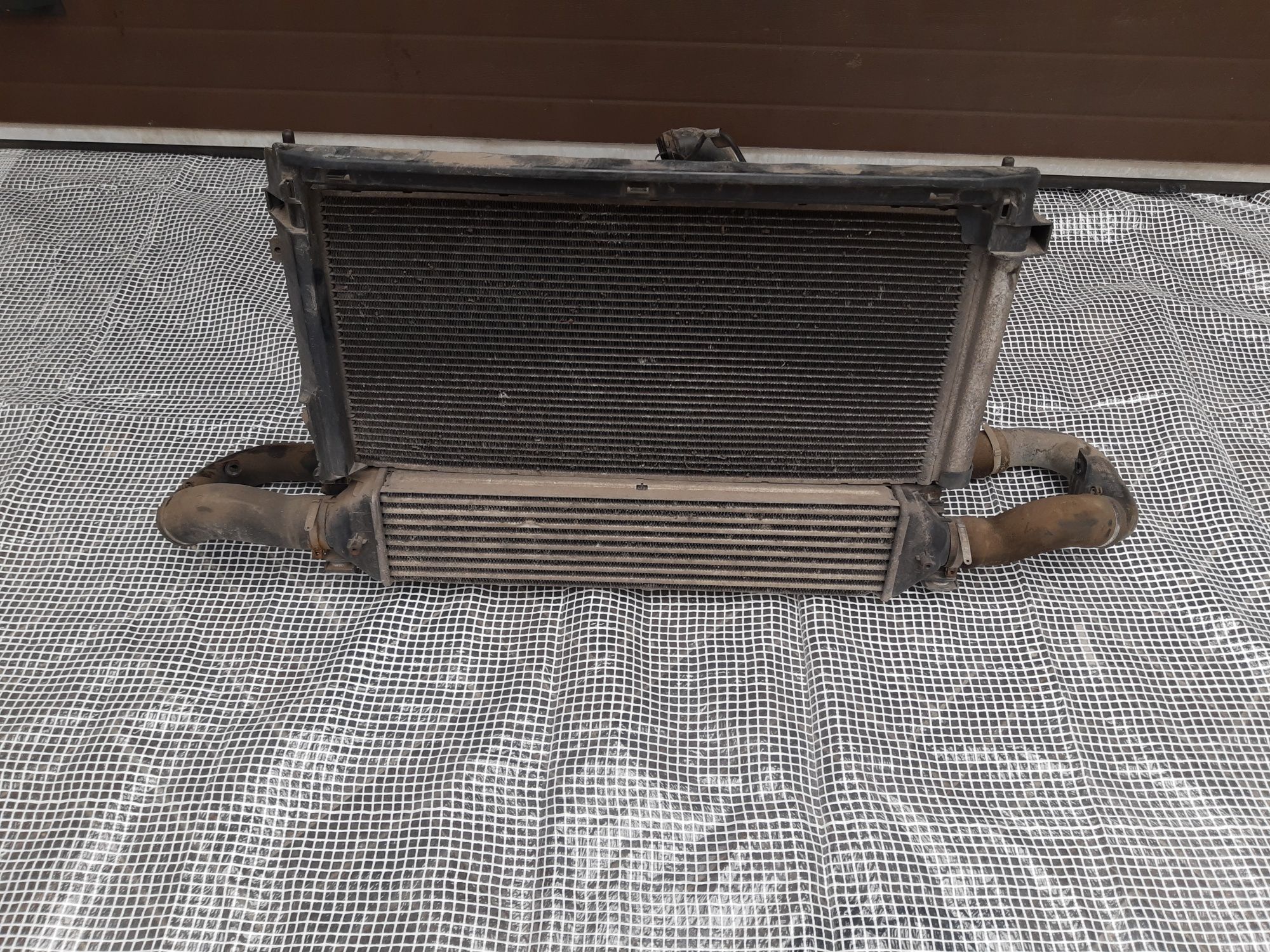 Komplet chłodnic Fiat Doblo 2 II combo d węże intercooler klima