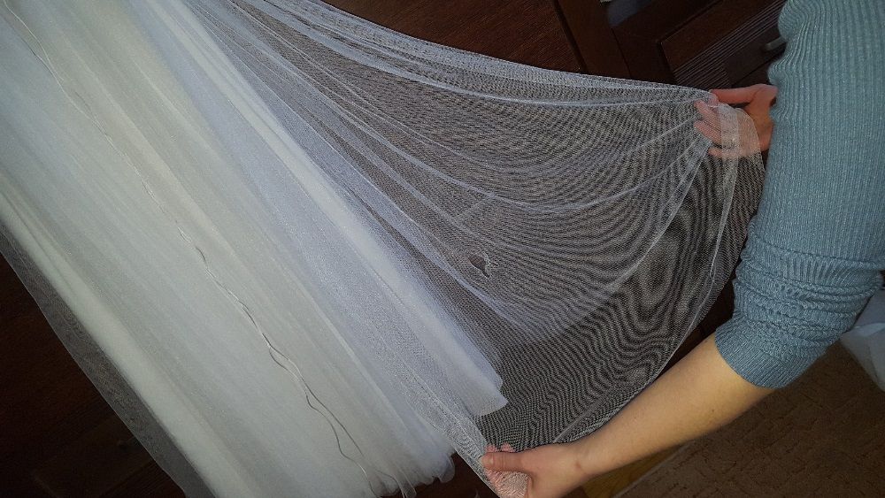 Piękna SUKNIA ŚLUBNA Nabla S36, na164cm +8cm obcas