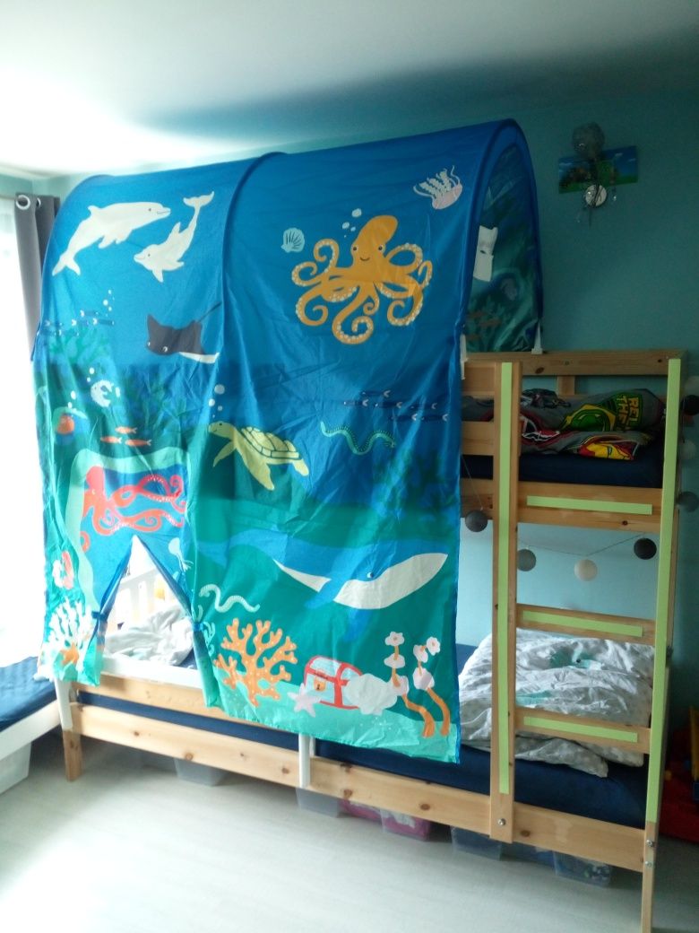 Ikea kura baldachim na łóżko piętrowe ocean
