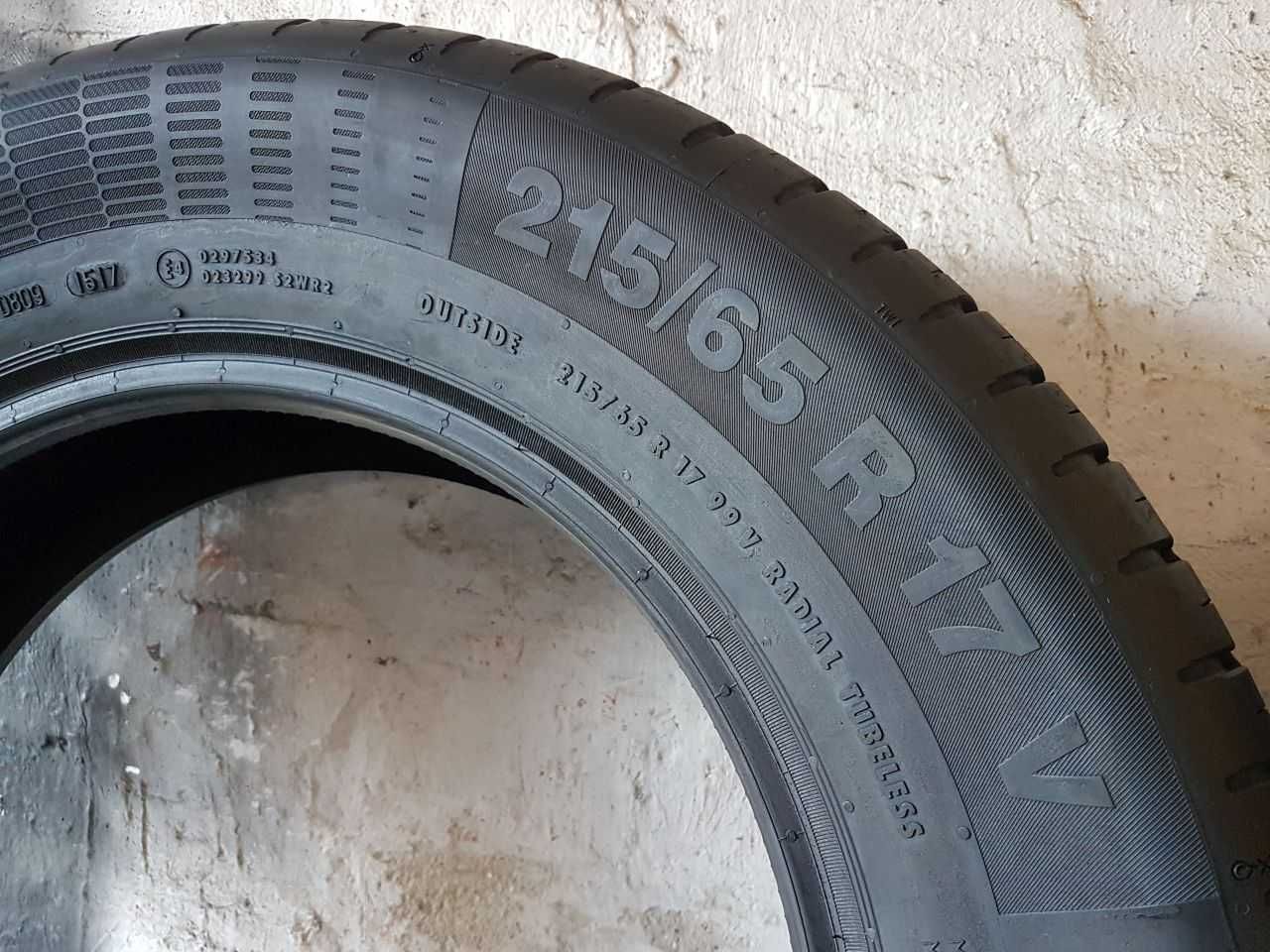 Dwie Opony letnie 215/65R17 6,8mm Continental ContiEcoContact 5