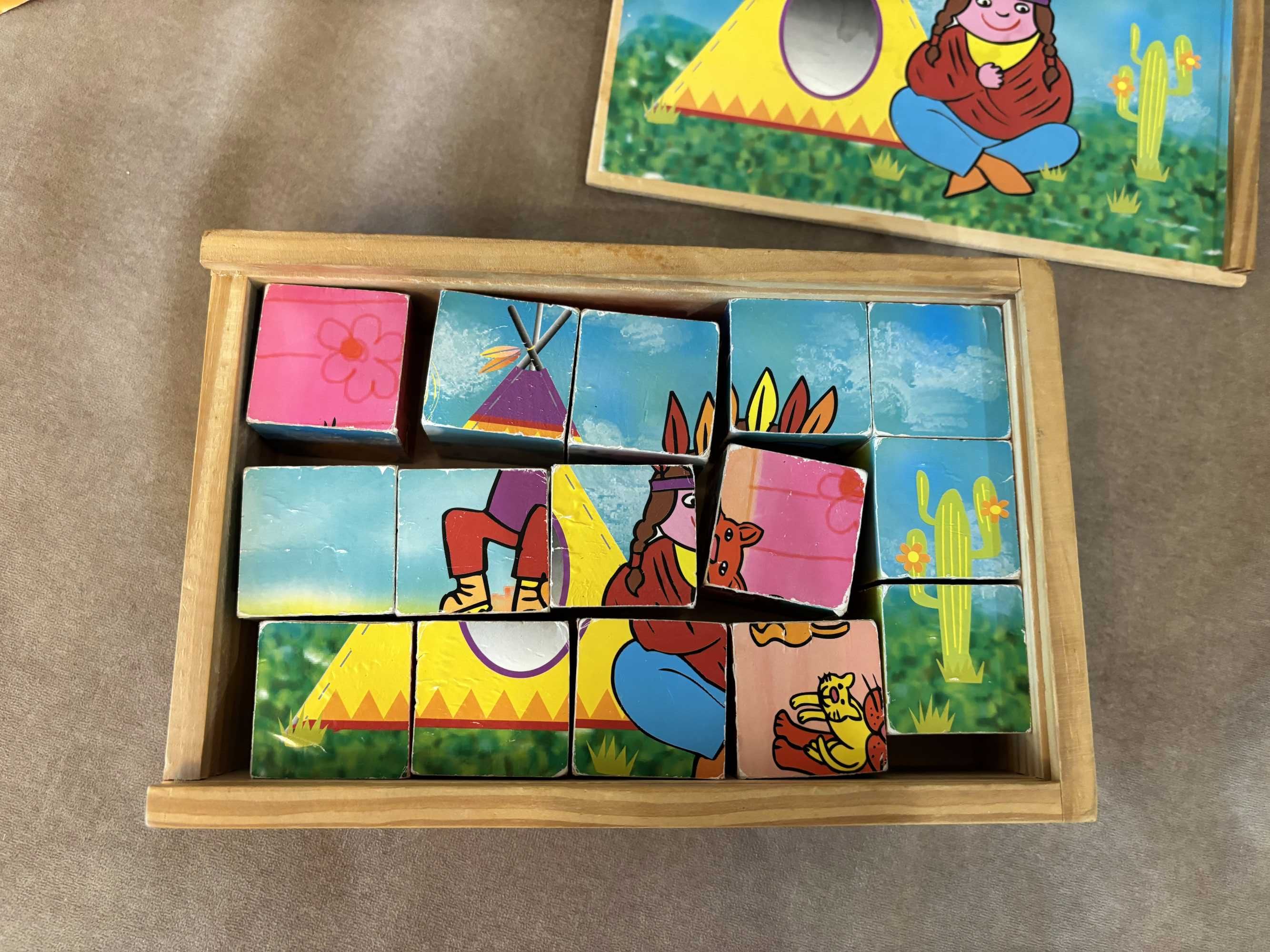 Klocki/puzzle - układanka dla dzieci