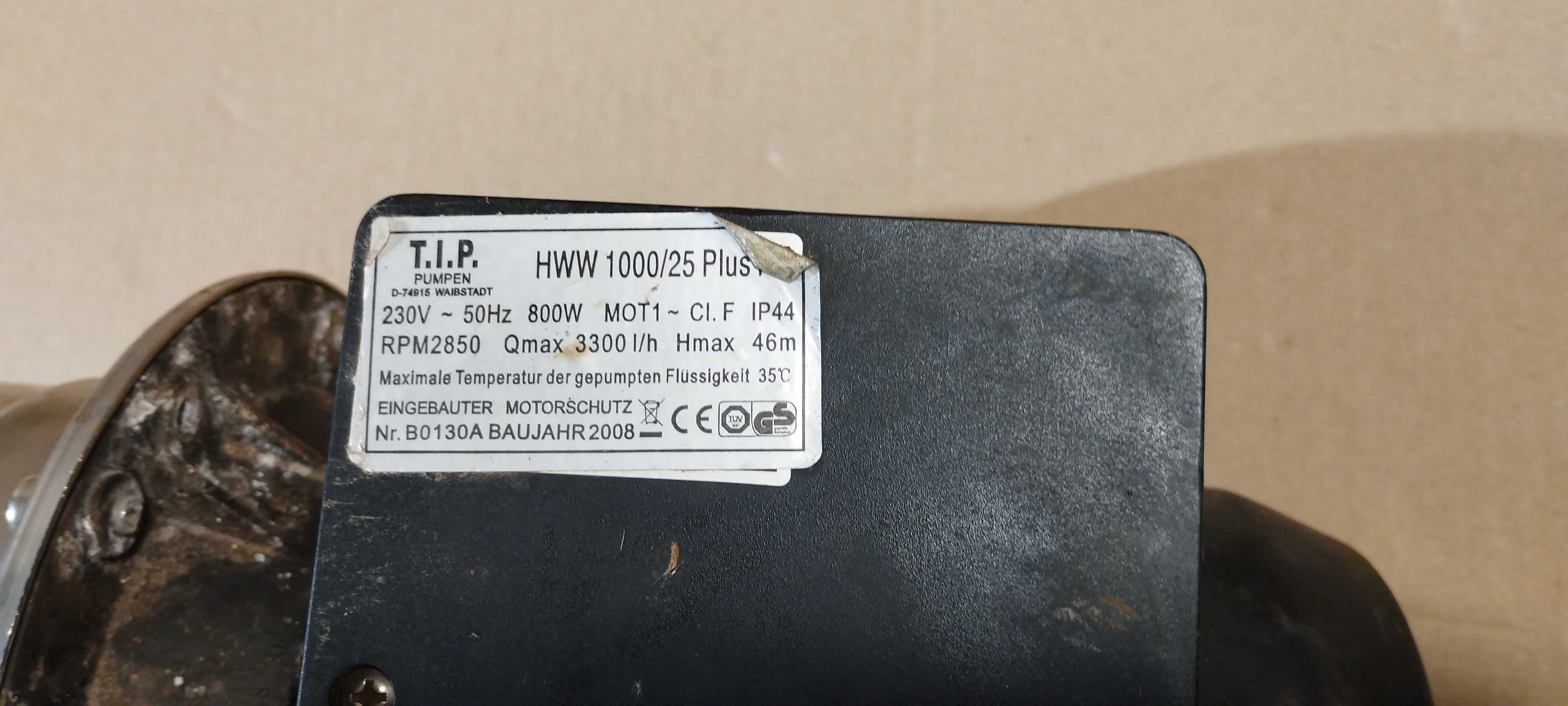 Насос гідрофера, насосна станція Tip HWW