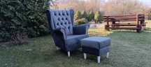 Fotel Uszak, producent, Chesterfield, królewski, fotel ludwik