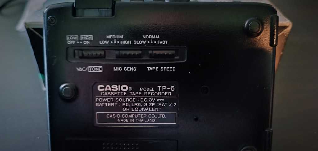 Касетний рекордер CASIO TP-6 ​​колекційний стан!