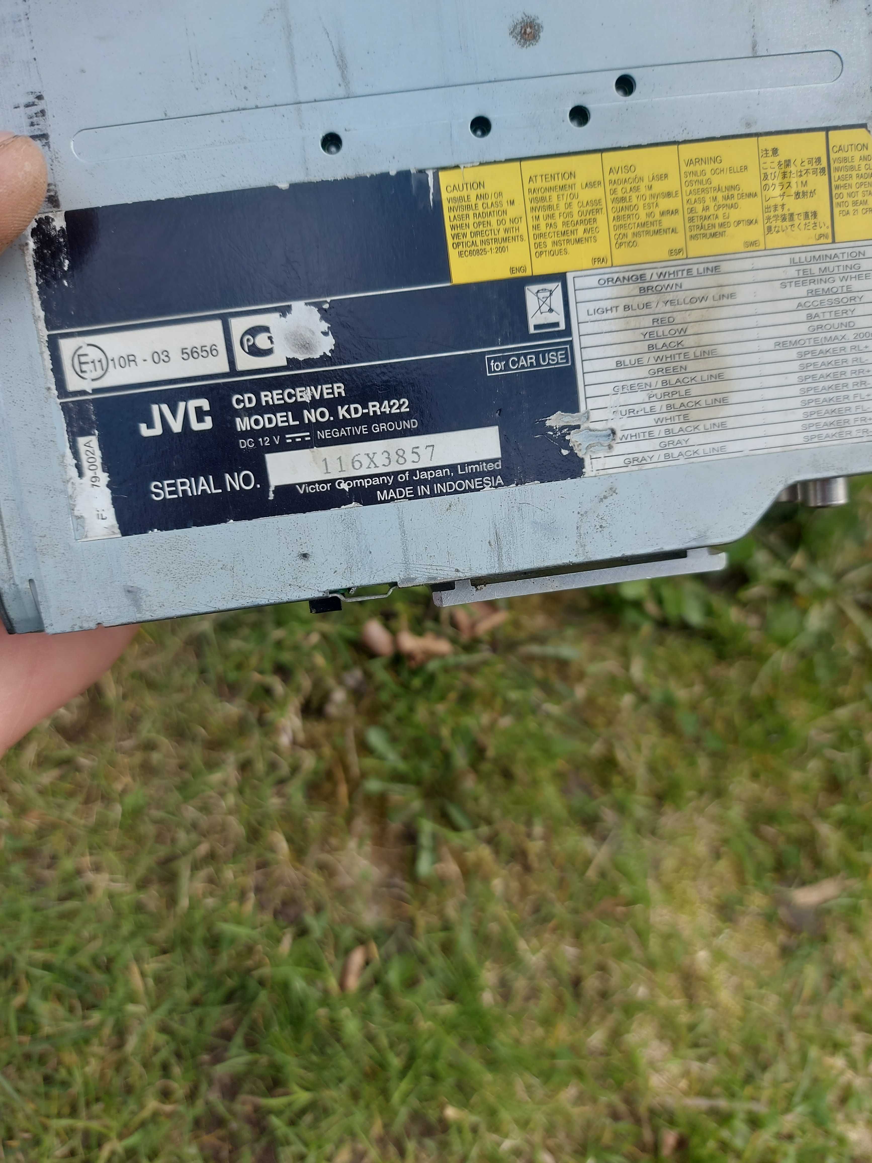 Магнітола  jvc  kd r422