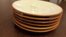 Porcelit Tułowice zestaw brązowych talerzy deserowych cena za 6 szt