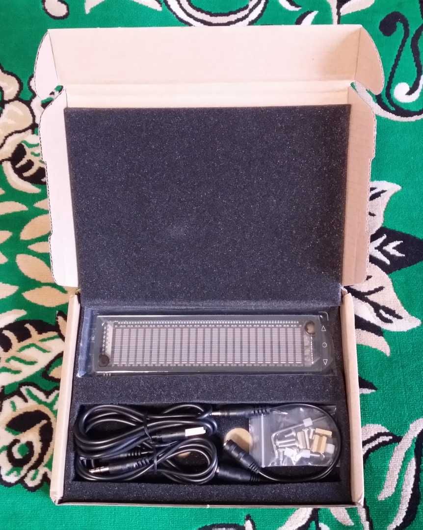 Люминесцентный анализатор спектра звука с часами Nobsound AK2515 V2.0
