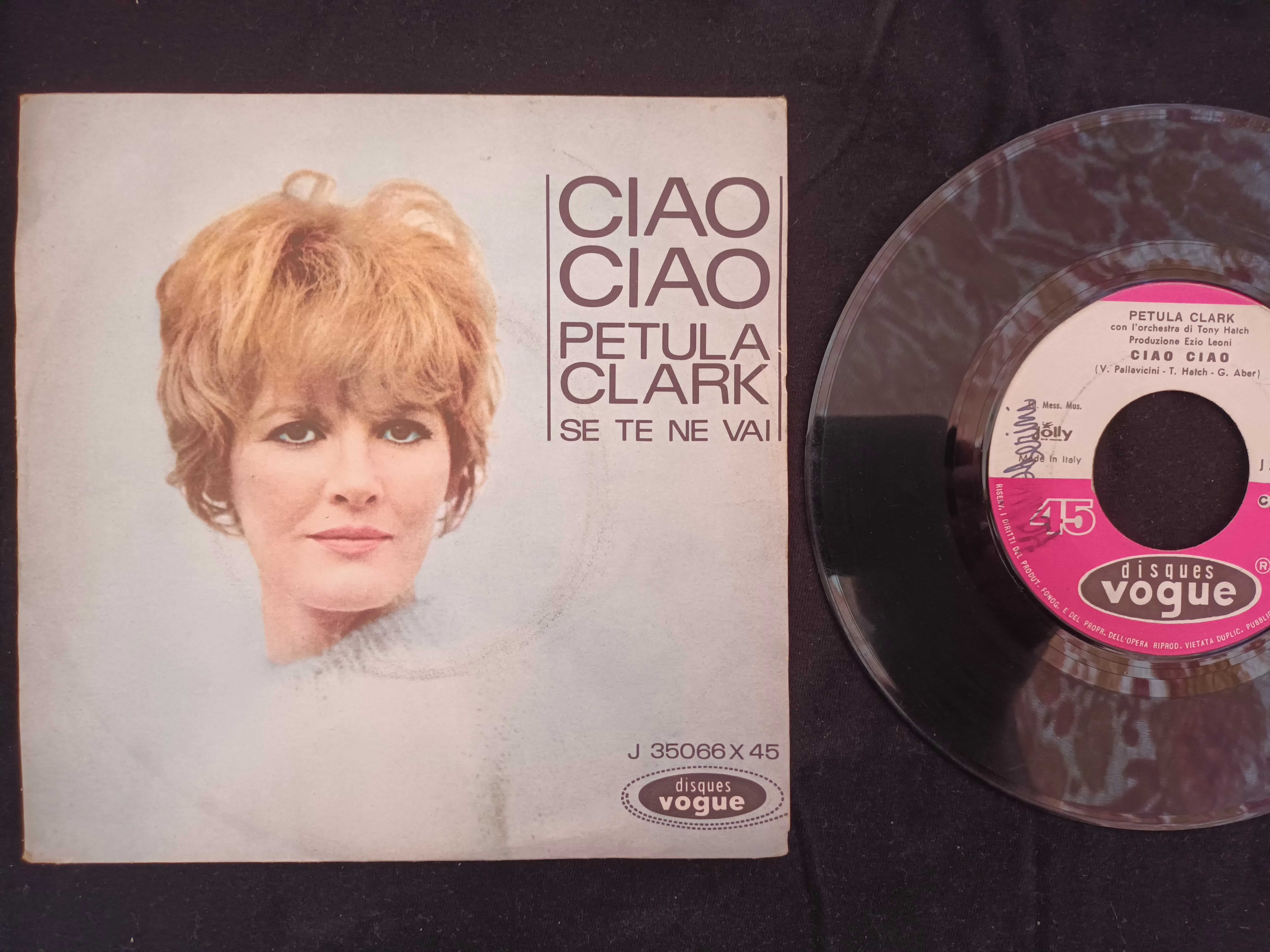 Disco de Vinil 45 RPM – PETULA CLARK – Ciau Ciau ...