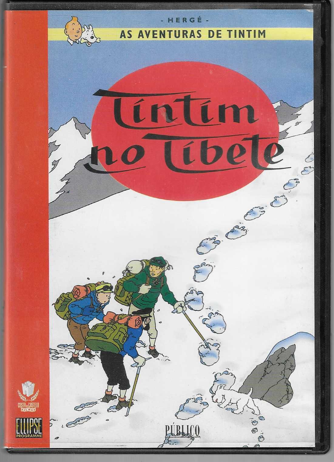 Hergé. As Aventuras de Tintim. Objectivo Lua/ Tintim no Tibete.