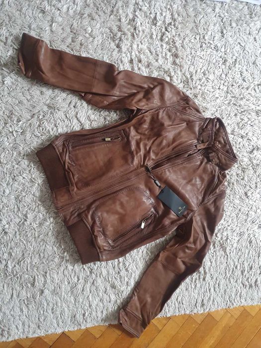 kurtka skóra szpanerska MASSIMO DUTTI NOWA cena okazyjna