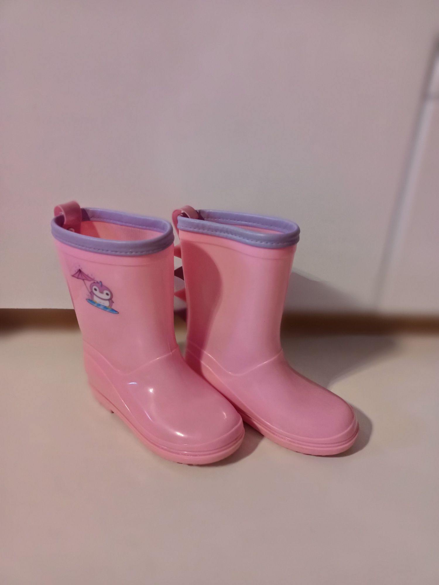 Kalosze r. 28 różowe buty na deszcz przeciwdeszczowe