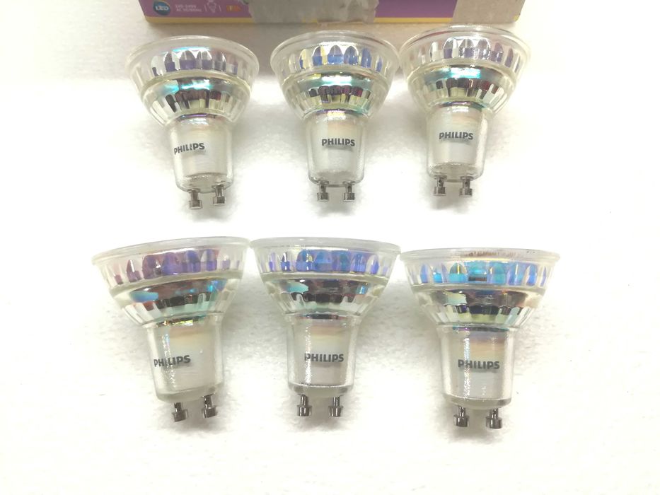 6x ŻARÓWKA LED GU10 PHILIPS 4,6W 50W 2700K 355lm