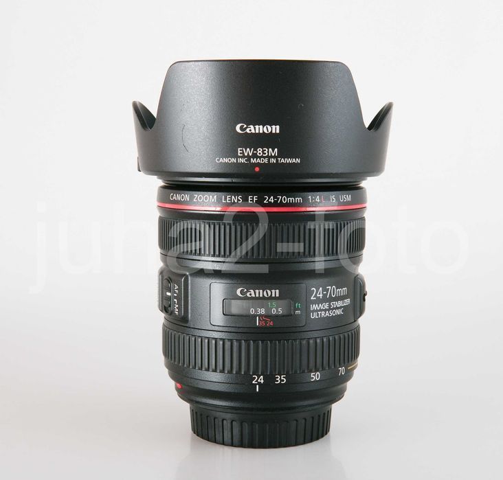 Canon EF 24-70 f/4L IS USM, stan bdb., filtr UV