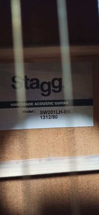 Gitara akustyczna Stagg  SW 201LH-BK dla leworęcznych