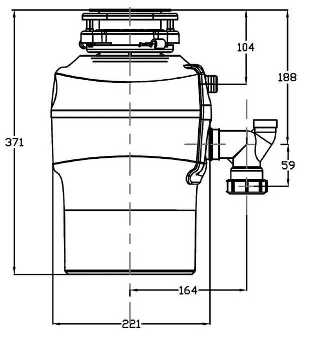 Подрібнювач харчових відходів, утилізатор Fabiano Maestro 750