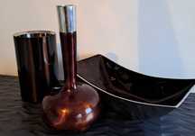 Misa i wazony komplet metal 3szt