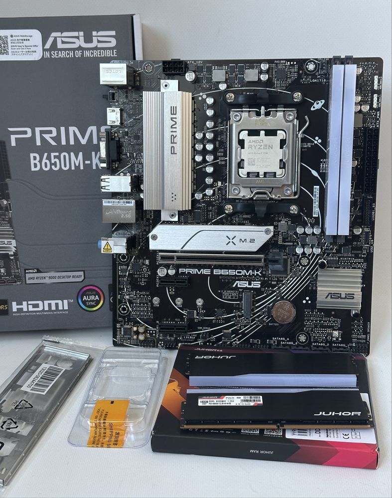 Комплект Ryzen 7 8700f B650 32gb RGB 6000 mhz