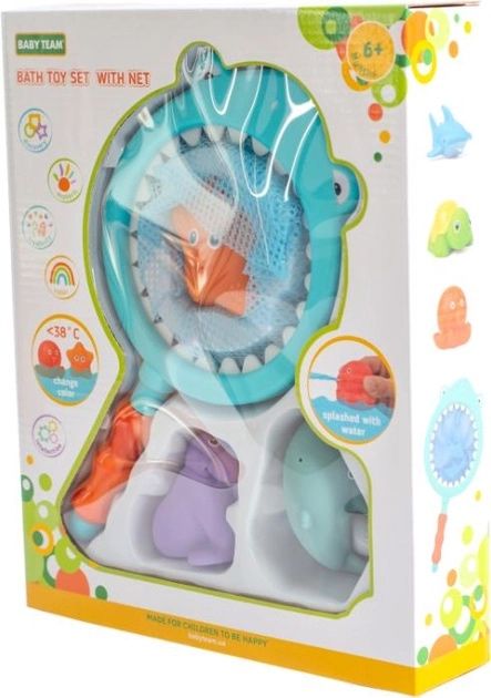 Набір Baby Team для ванни сачок з іграшками
