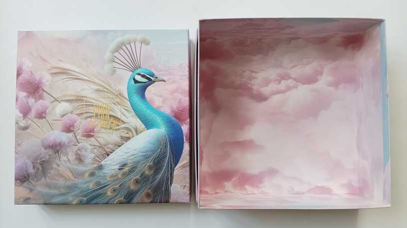 Pudełko ozdobne na prezent dekoracyjne box Pure Beauty 30 Paw Różowe