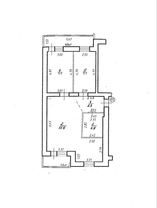 Продаж 2 кімнатної квартири в самому центрі міста