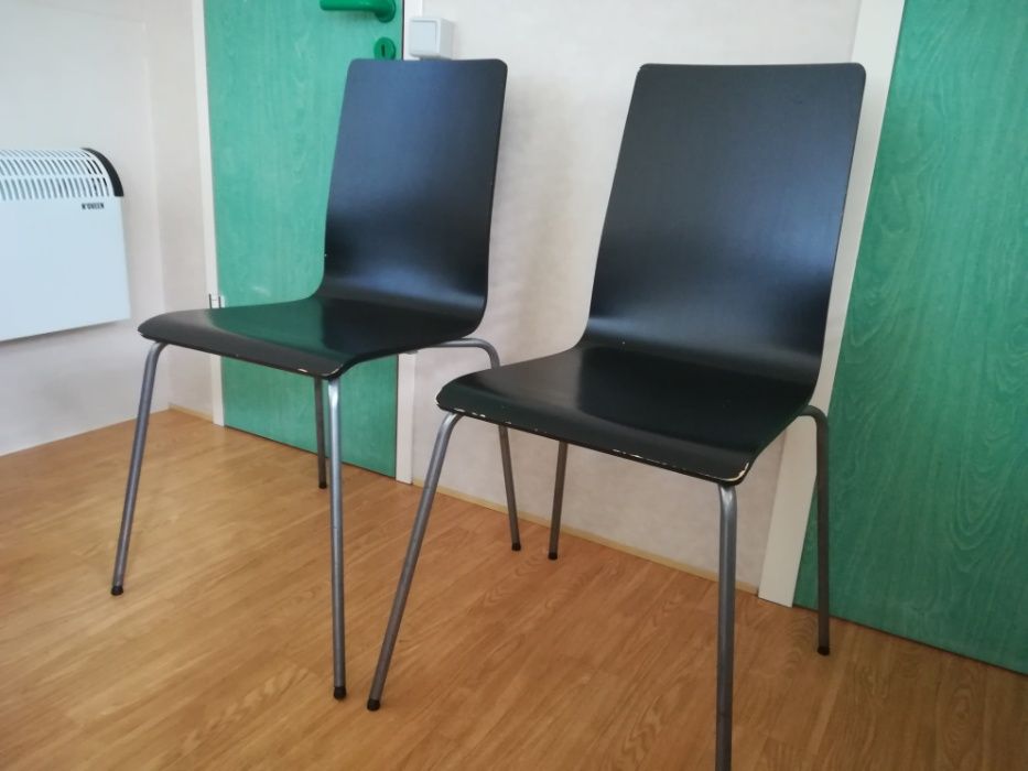 2x krzesło czarne MARTIN IKEA