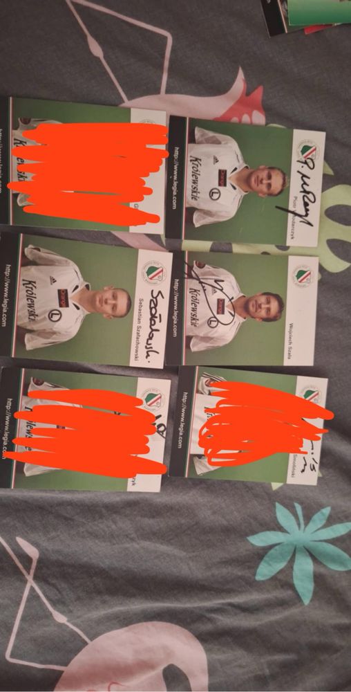 Autografy Legia Warszawa Zieliński Kiełbowicz Mucha Włodarczyk