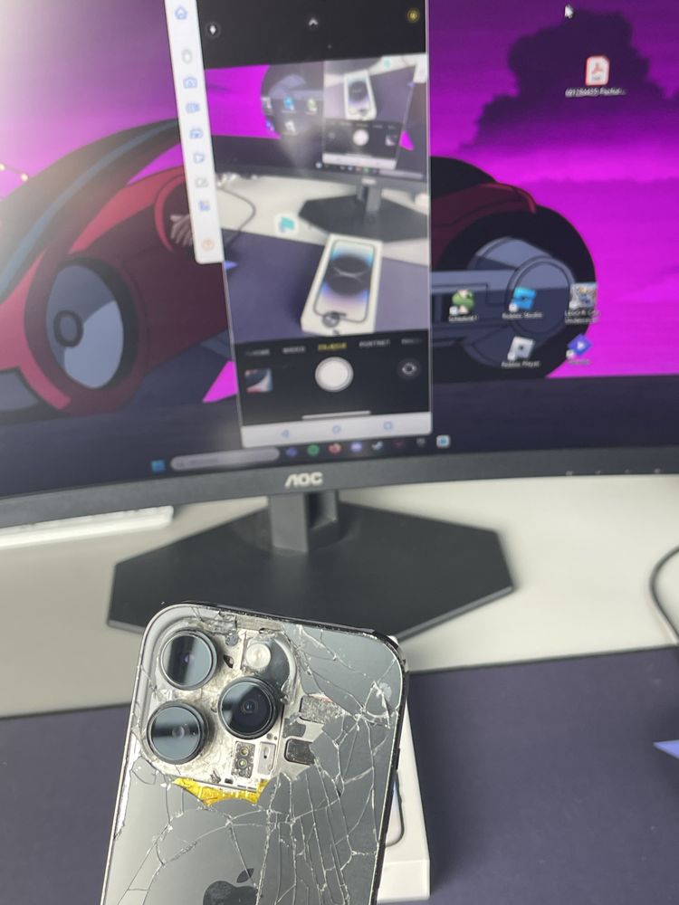 iPhone 14 Pro 128GB uszkodzony ekran i plecki, reszta sprawna