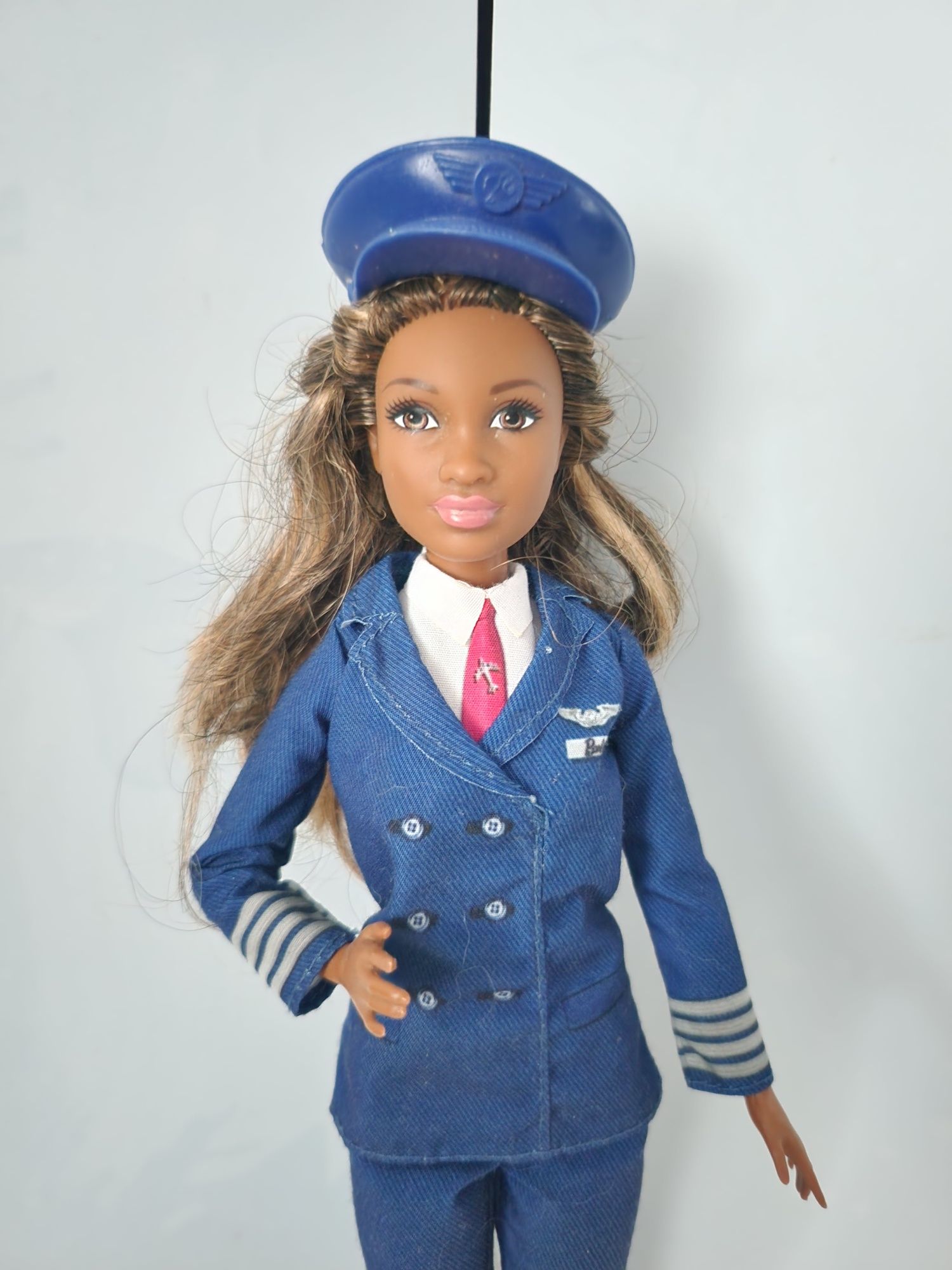 Lalka Barbie pilot lalki christine pony american samolot mattel