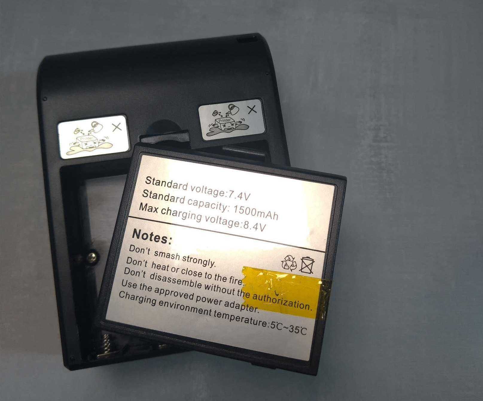 Мобільний Блютус термопринтер Bisofice 58мм для чеків USB-C POS