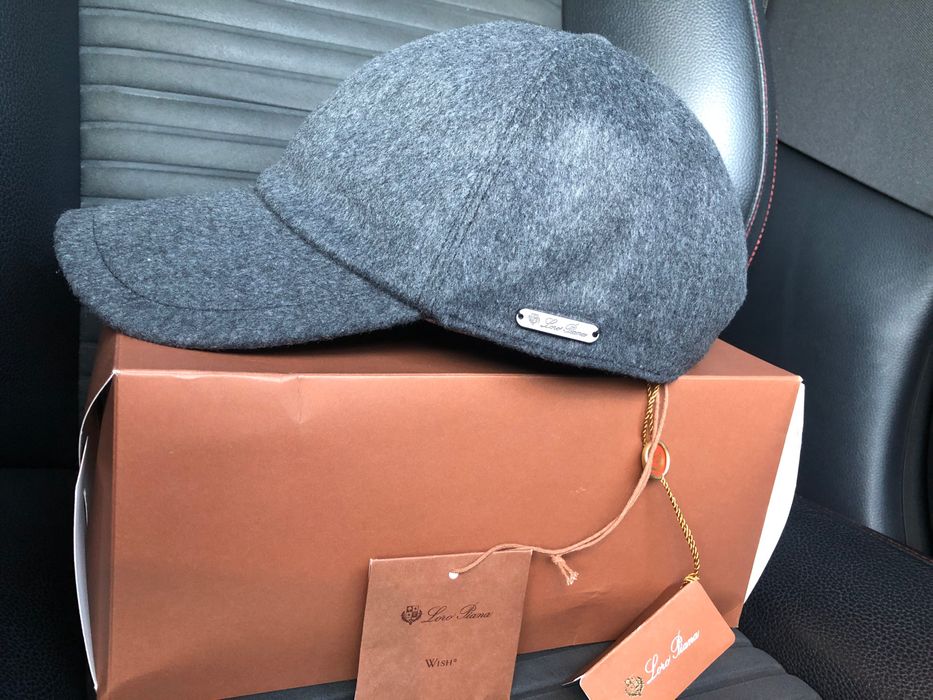 Loro Piana кашемировая мужская ,чоловіча кепка с вышитым логотипом