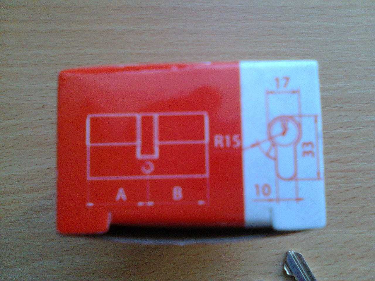 Wkładka do drzwi bębenkowa 30/45 mm nikiel satyna 5 kompletów zamek