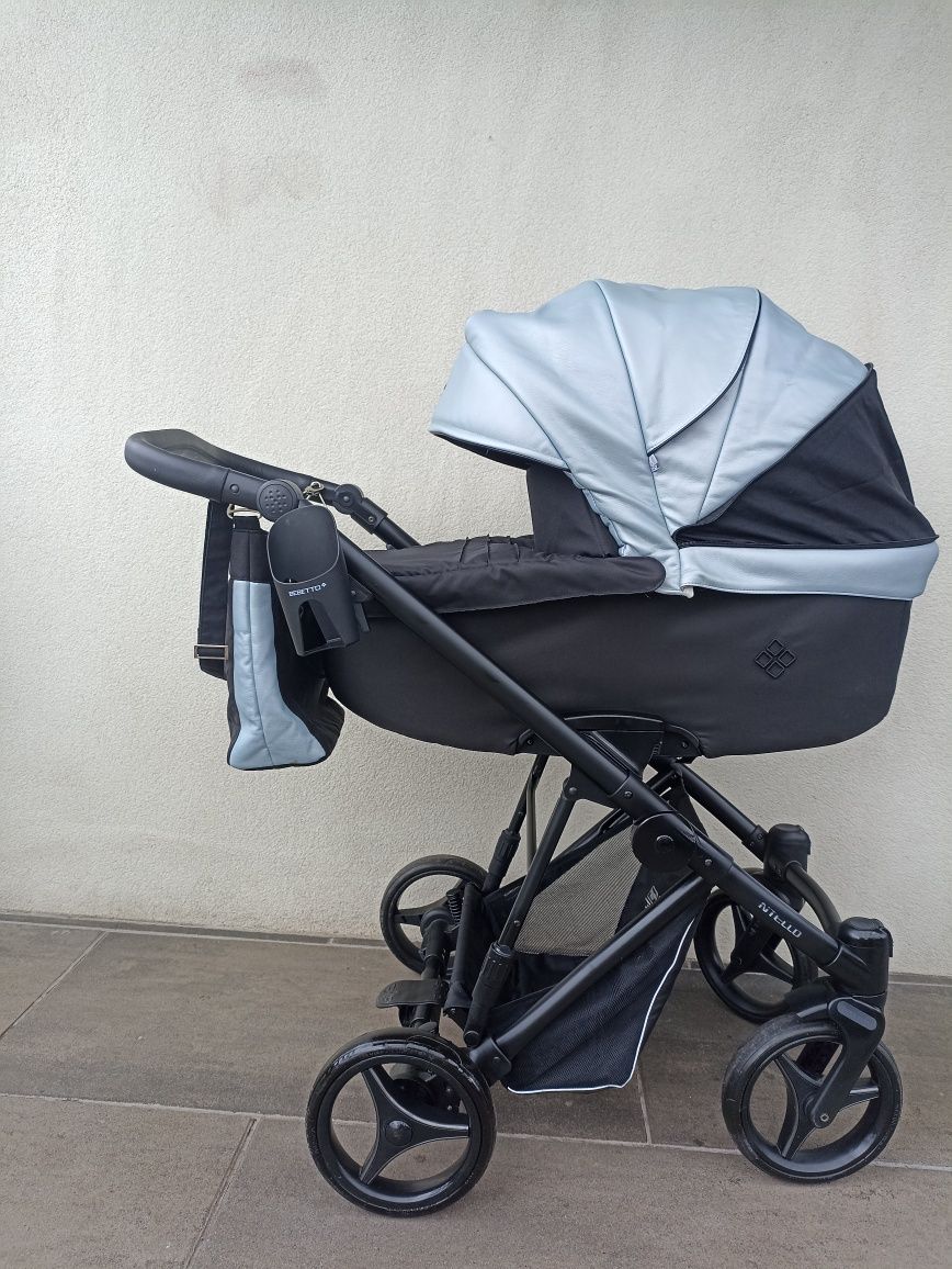 Wózek 4/1 Bebetto nitello baza ISOFIX fotelik maxi Cosi