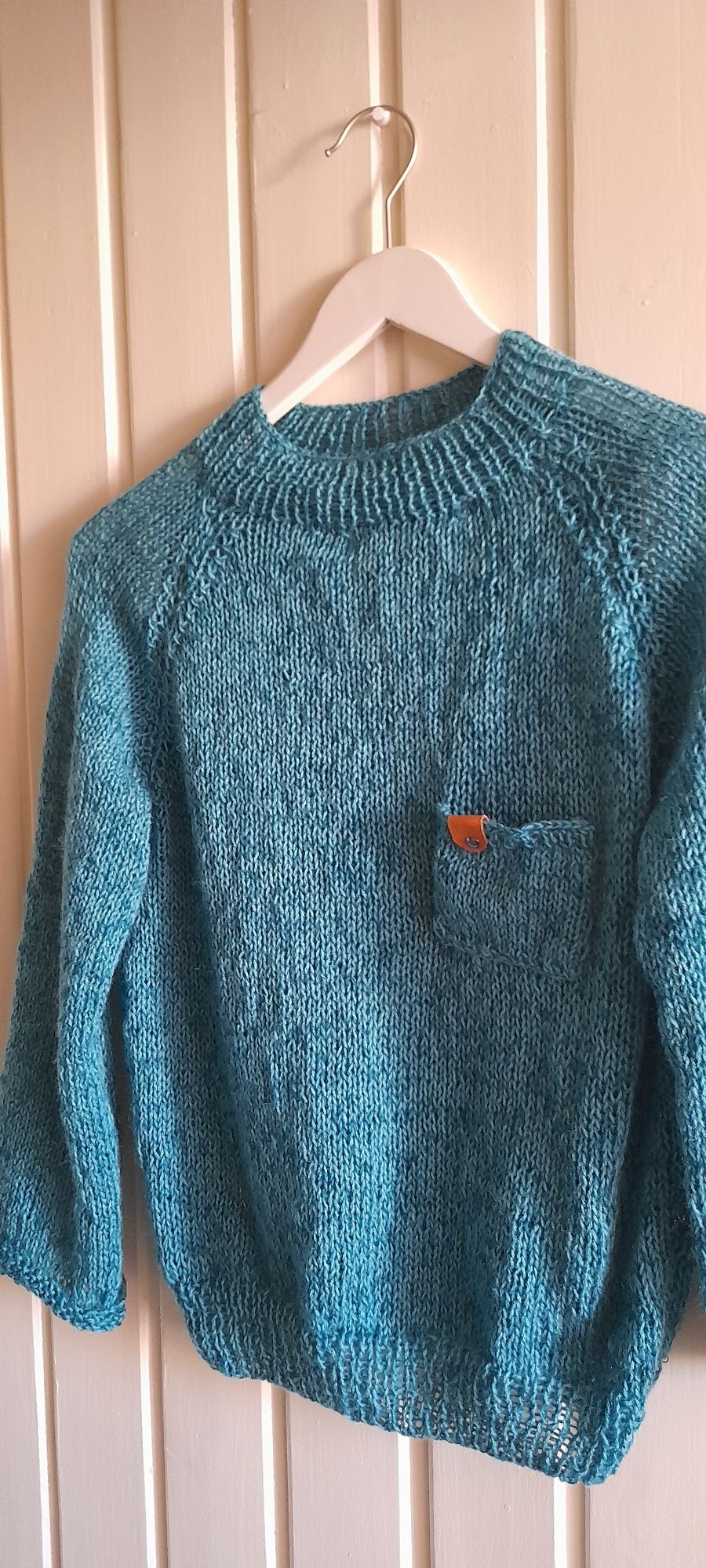 Sweter wełna Angora. Handmade.