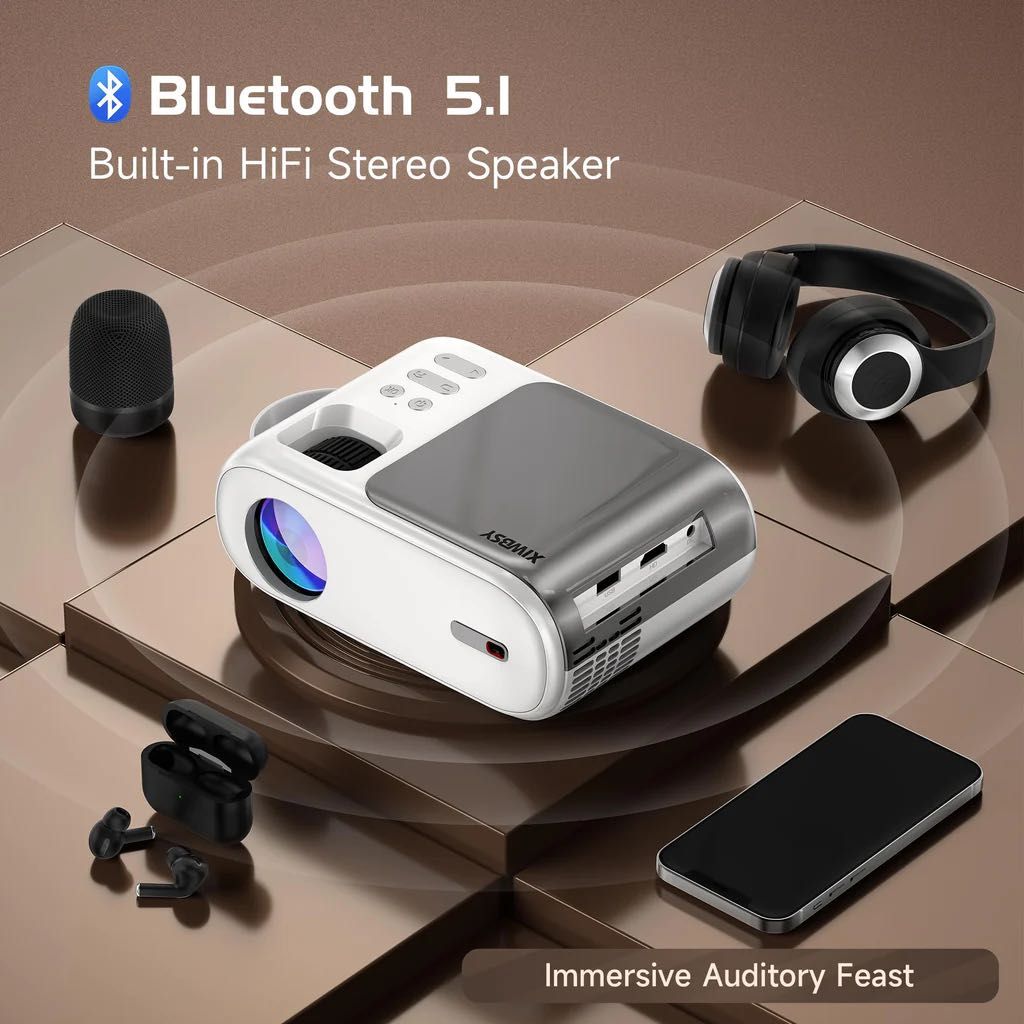 Projektor XIWBSY 5G Wifi bluetooth Full HD 1080P