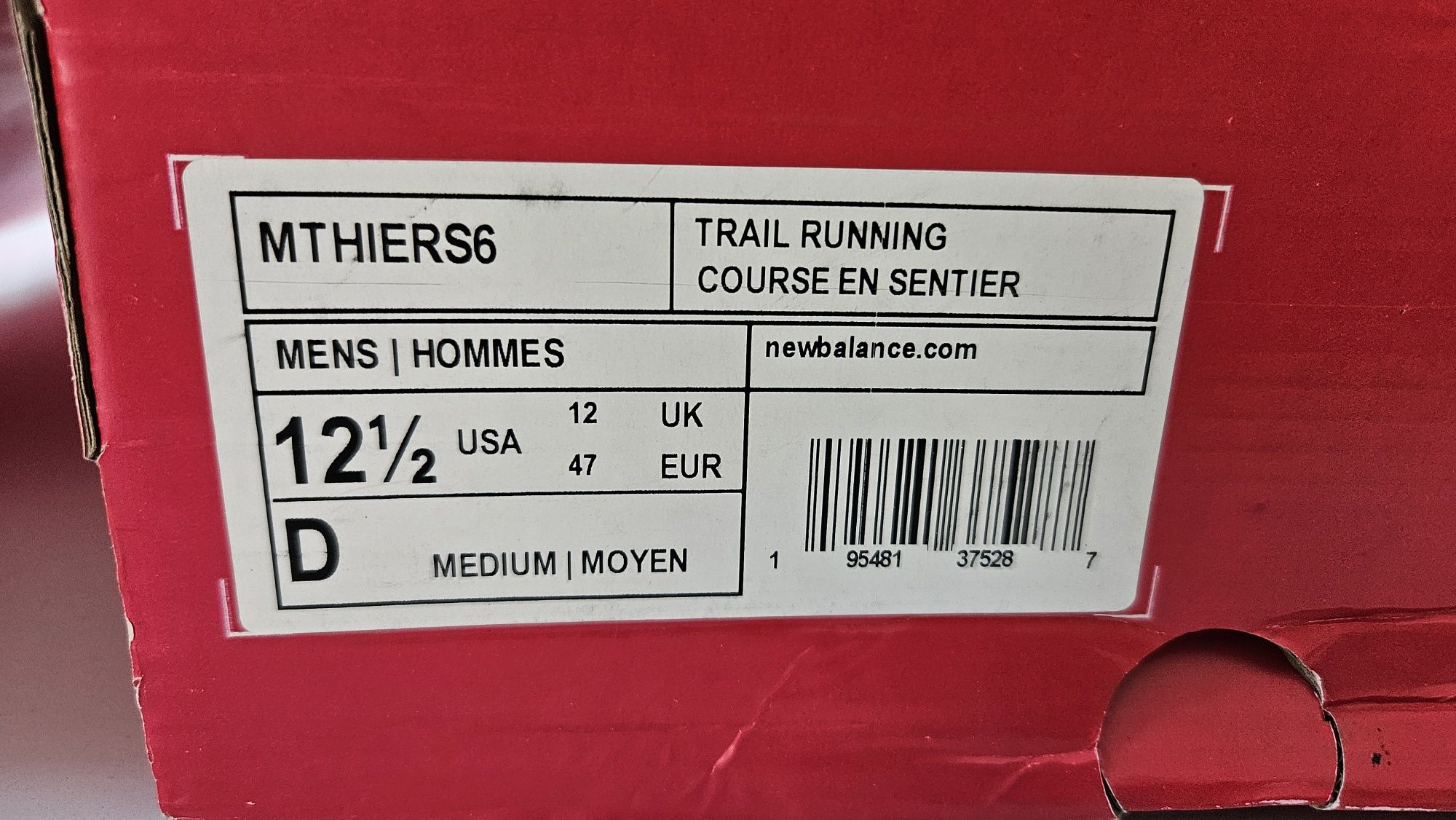 Кросівки  New Balance Fresh Foam Hierro V6 vibram  Оригінал
