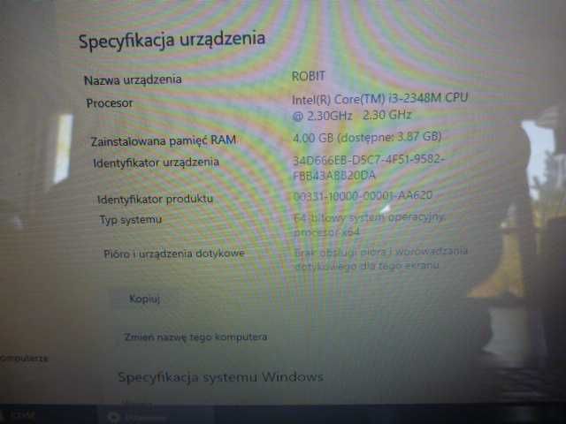 Laptop Lenovo G580 stan bardzo dobry