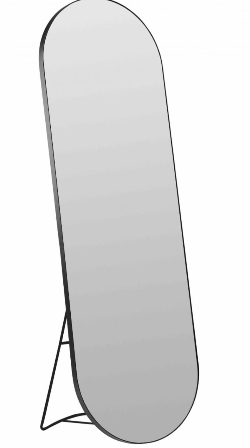 Villa Collection MIRROR Lustro Podłogowe Owalne 170 cm Czarne