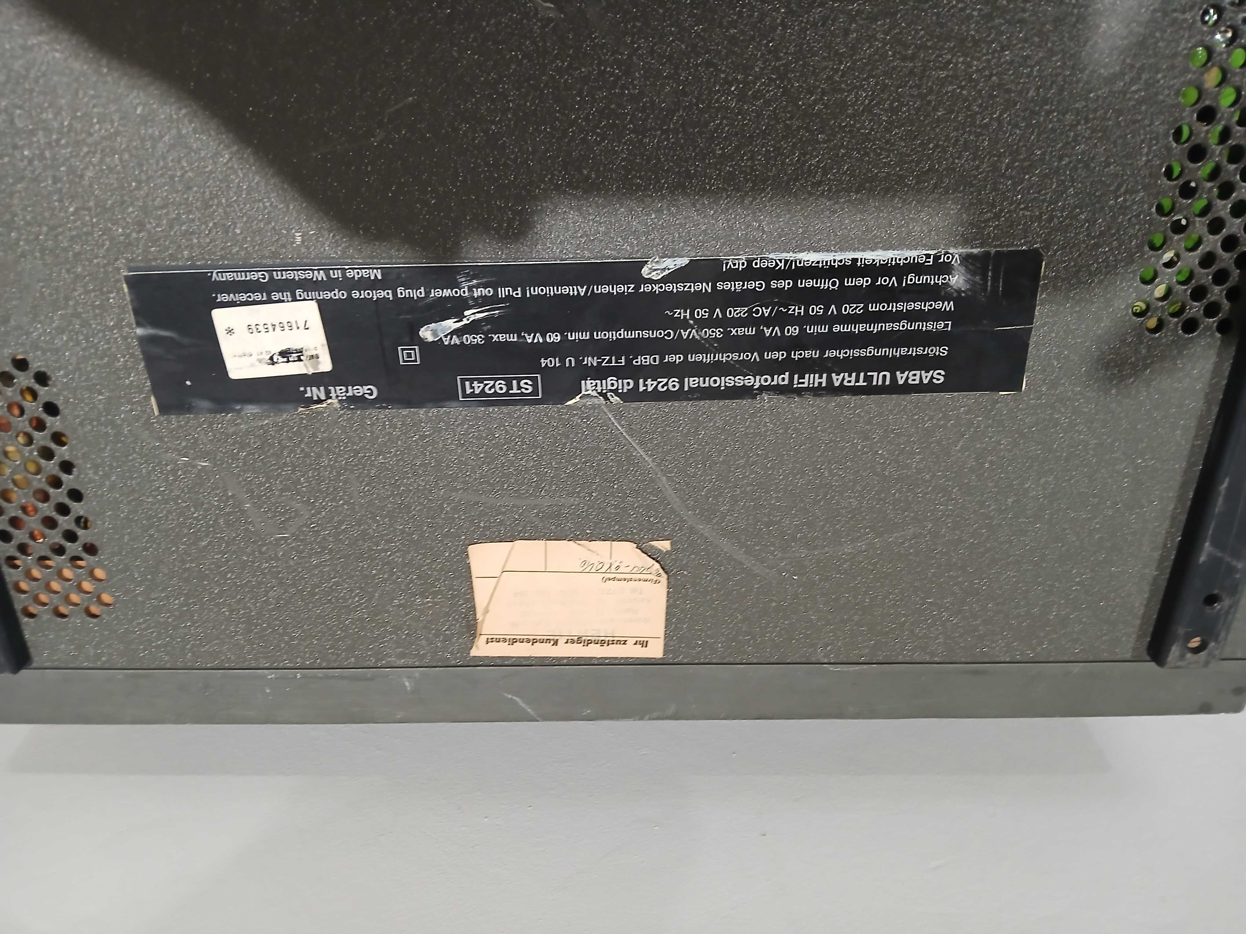 Amplituner Saba 9241 Quadro digital 4-16 Ohm.