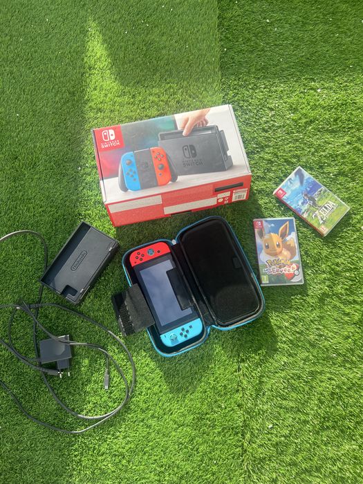 nintendo switch otimo estado, raramente usada