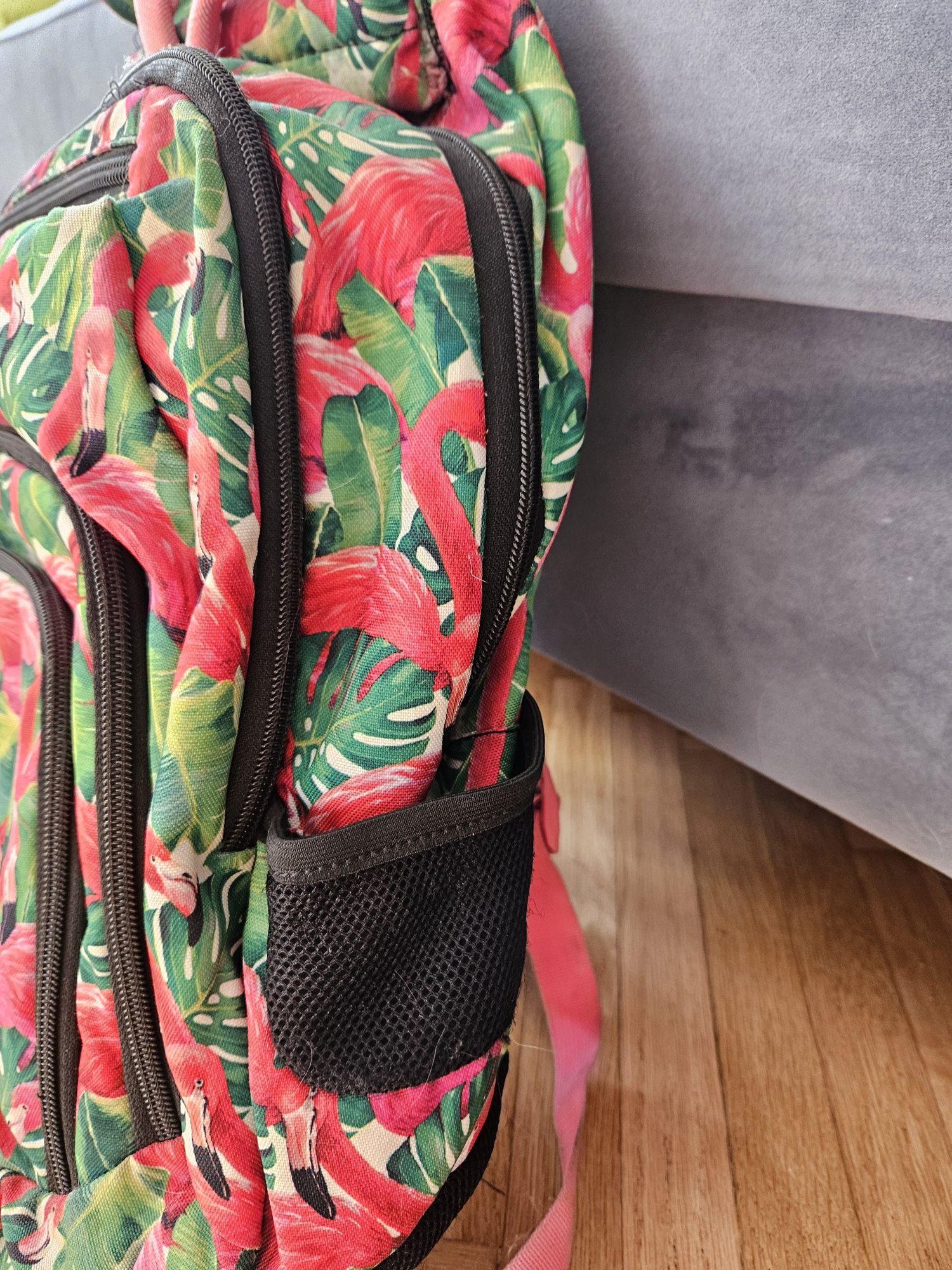 plecak szkolny worek na buty flamingi ST Right duży
