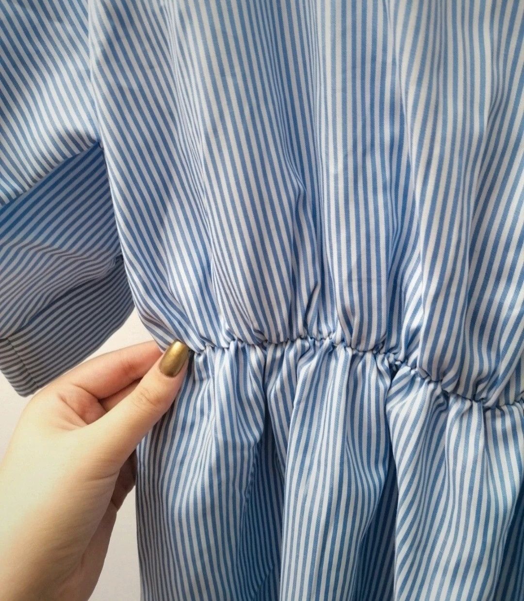 Vestido Camiseiro às riscas