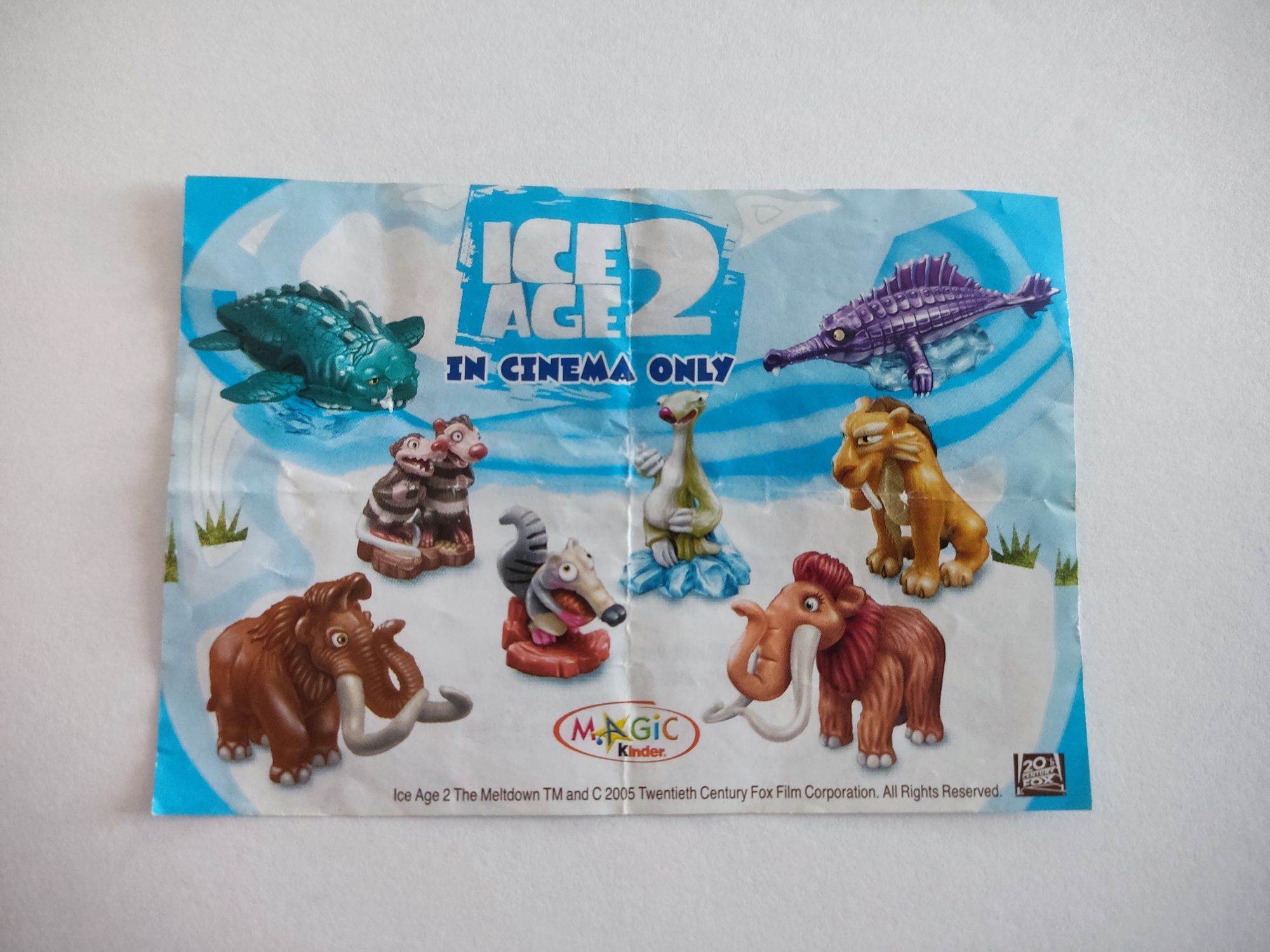 FERRERO Киндер сюрприз Серия Ледниковый период 2 / Ice Age 2, 2006г.