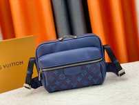 Louis Vuitton Outdoor сумка мужская кожаная оригинал синяя