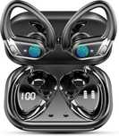 Słuchawki Bluetooth 5.4 Sportowe IPX7 ANC 50h Mikrofon LED USB-C