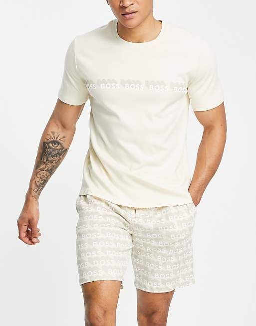 Piżama krótka z logo BOSS M