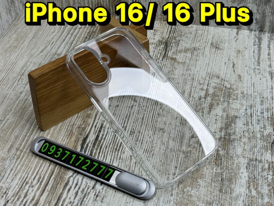 Чехол прозрачный Fibra Crystal на iPhone 16/ 16 Plus