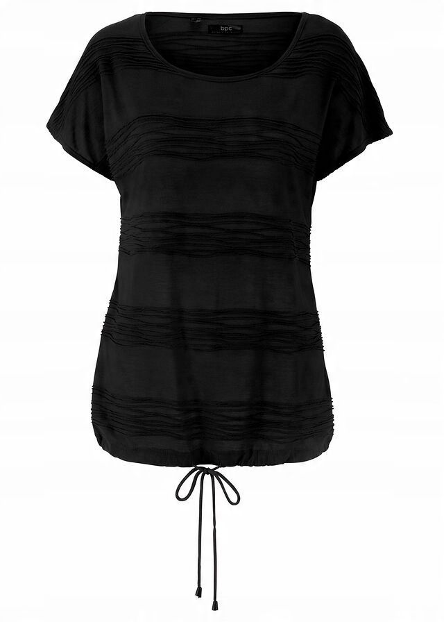 B.P.C t-shirt strukturalny wzór czarny ^40/42