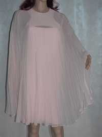 Karl lagerfeld przepiękna sukienka z szalem peleryną 38 m