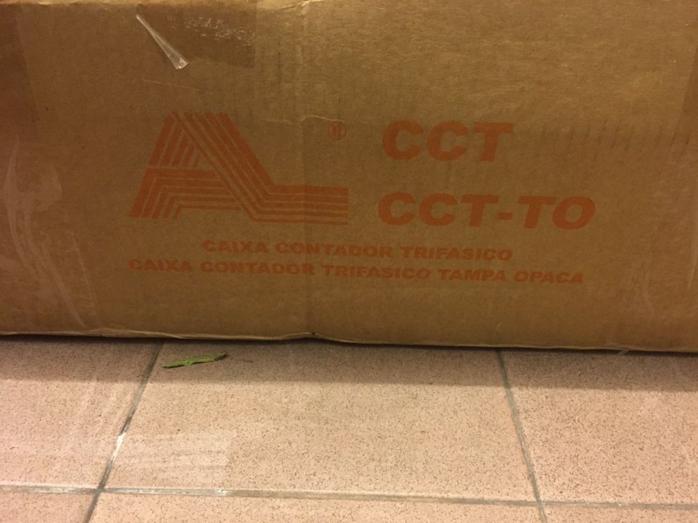 Caixa de contador electricidade AL CCT nova, sem tampa